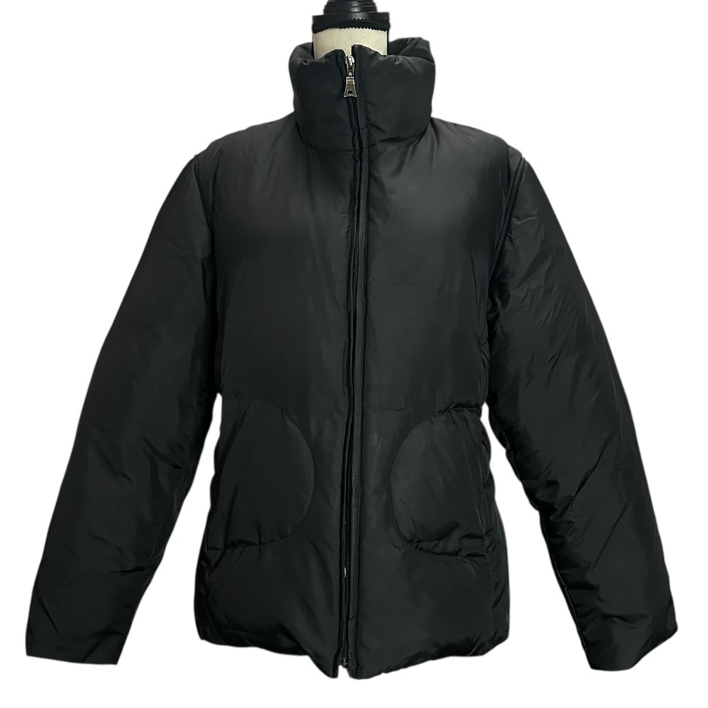 Alaska Frontier Jacket Puffer L Black Removable Sleeves